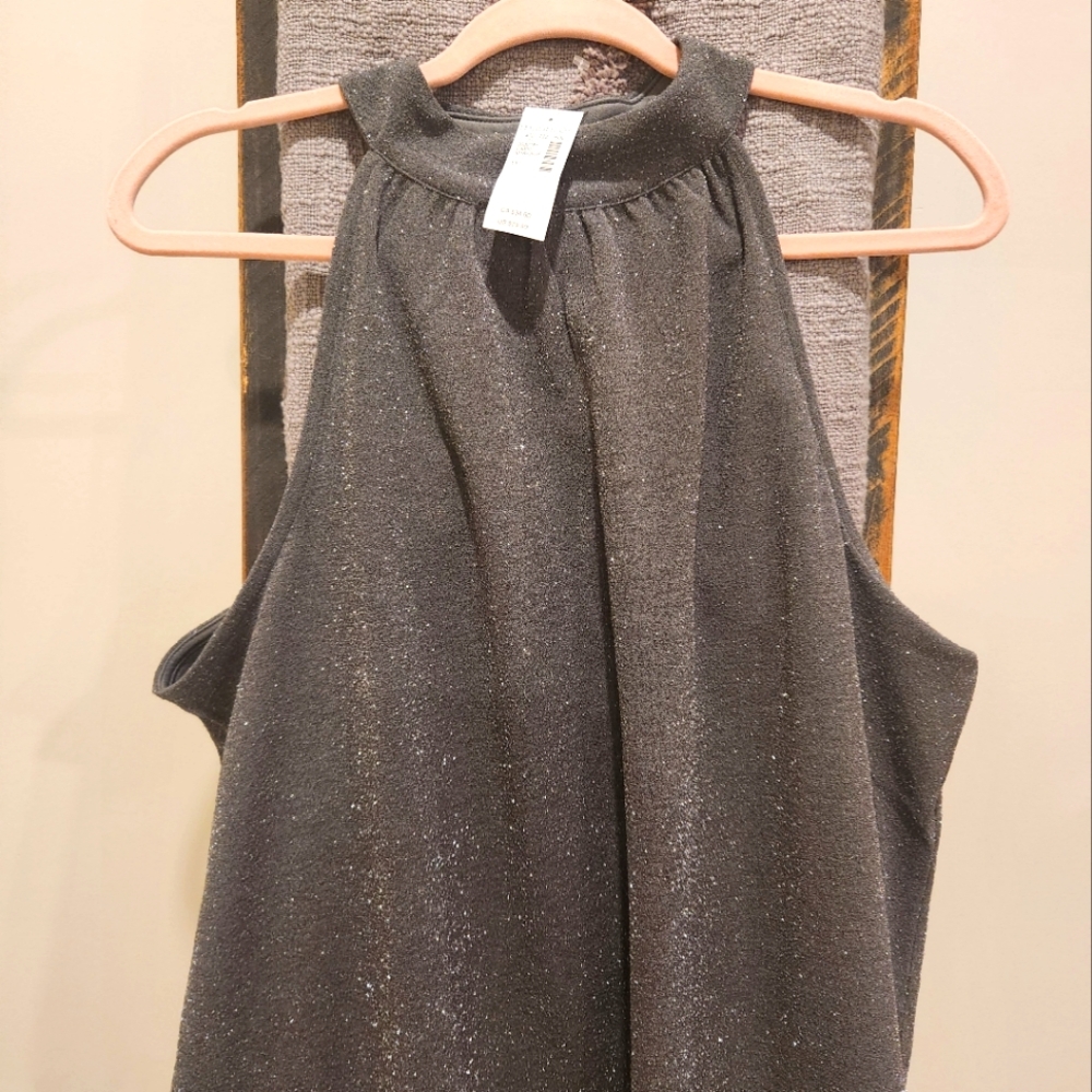 Maurices Gray shimmer sleeveless top